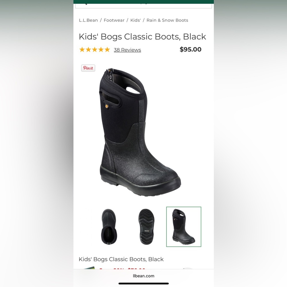 Kids Unisex Green Bogs Boots big kids size 6 nearly new - Picture 14 of 14
